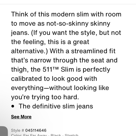 Levi's 511™ SLIM FIT LEVI’S® FLEX JEANS NWT - Picture 14 of 14